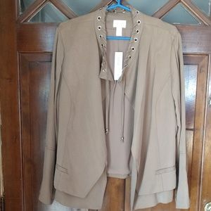 Chico's Grommet Detail Jacket (size 3)